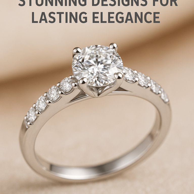 Illustration of Bespoke Platinum Diamond Ring: Stunning Designs for Lasting Elegance