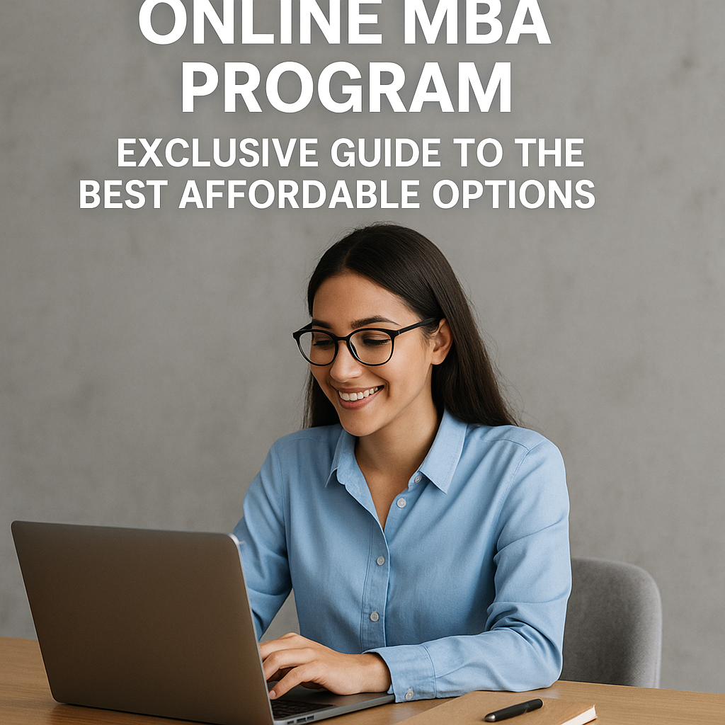 Illustration of Online MBA Program: Exclusive Guide to the Best Affordable Options